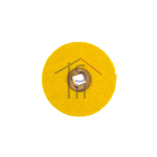 Yellow Sanding Discs - Coarse Grit - 7/8" - Brass Center
