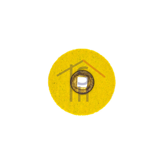 Yellow Sanding Discs - Fine Grit - 7/8" - Brass Center