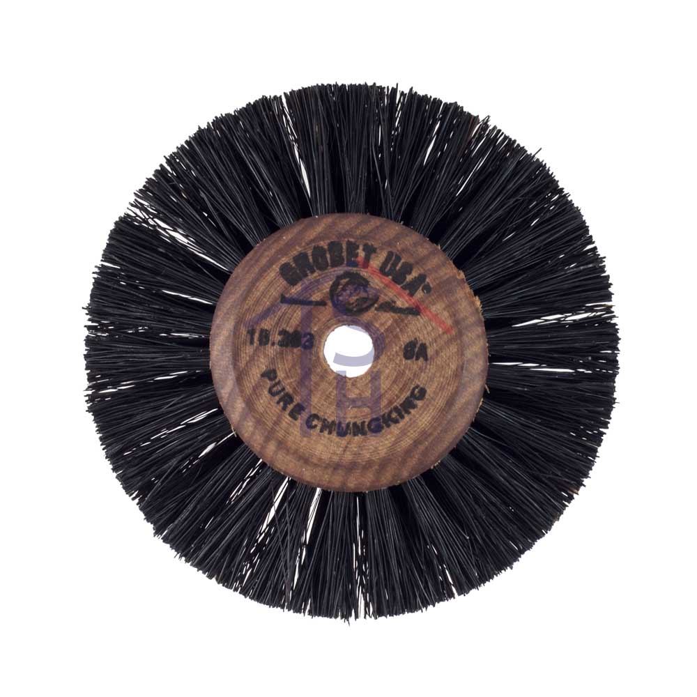 2-1/2" Wood Hub Brush - 2 Rows of Bristle
