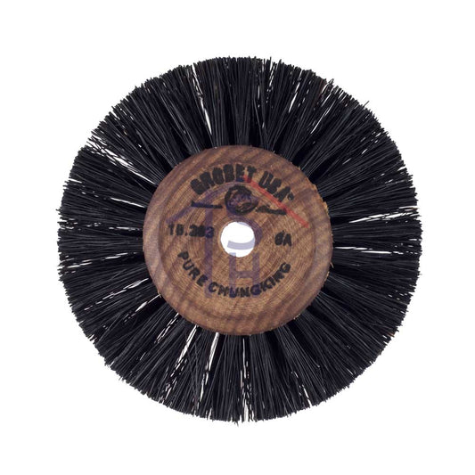 2-1/2" Wood Hub Brush - 2 Rows of Bristle