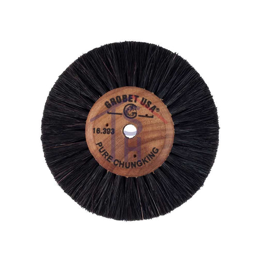 3" Wood Hub Brush - 4 Rows of Bristle
