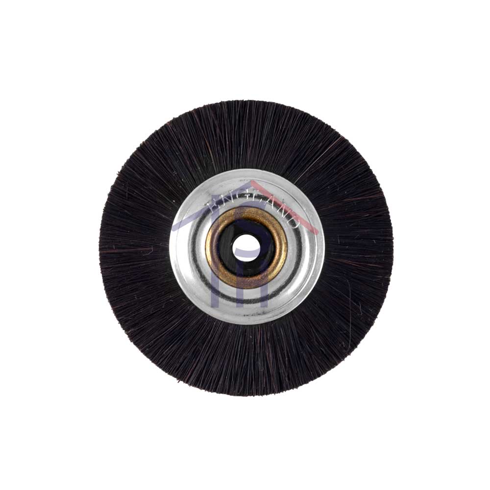 2" Black Nylon Center Brush - Black/Muslin
