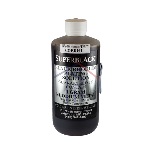 Super Black Rhodium Plating Solution - 1 Gram