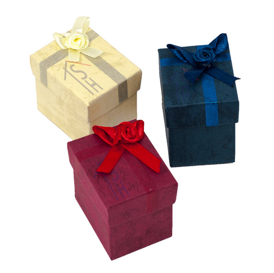DK2R - Ring Flower Bow Tie Gift Boxes