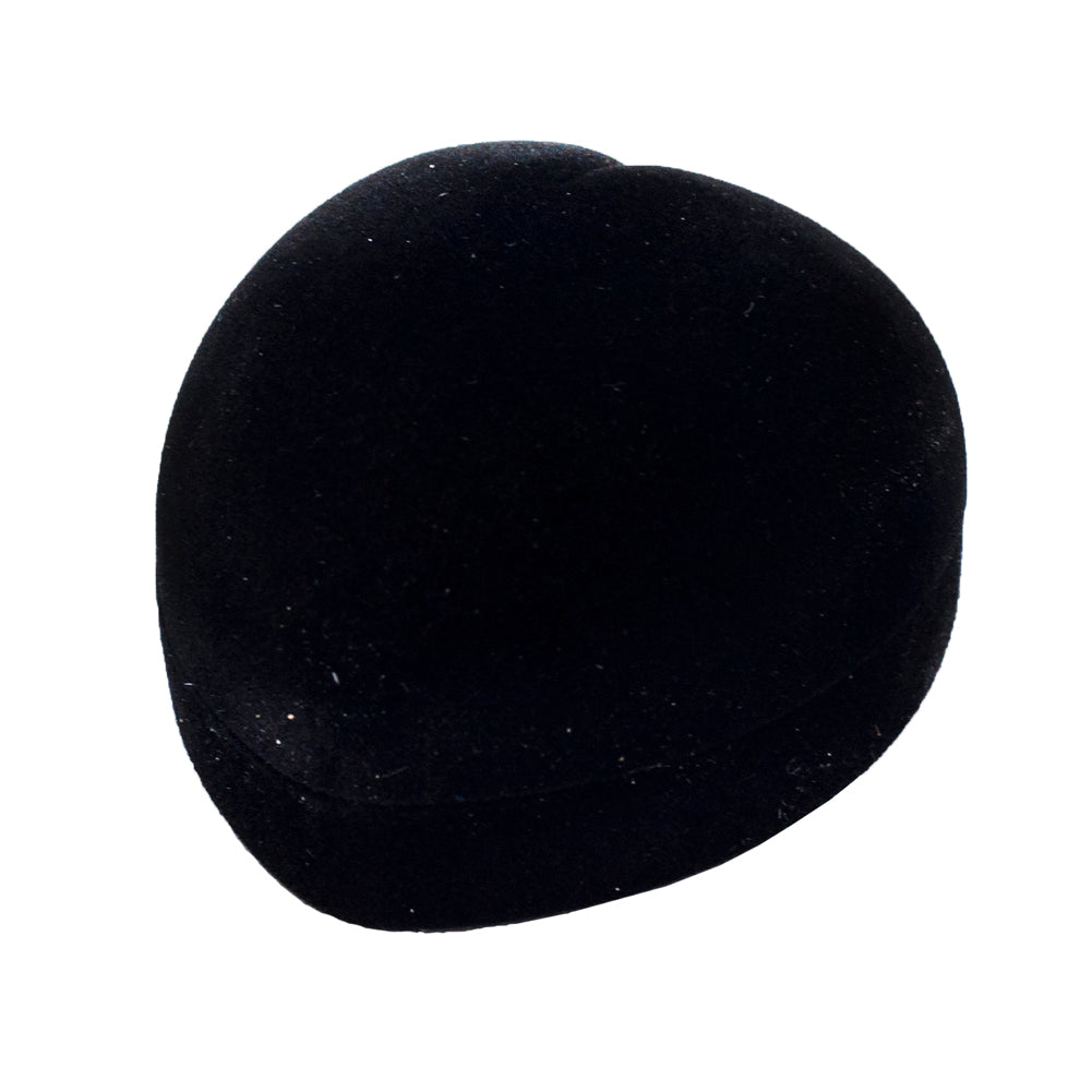Soft Flocked Velour Heart Shaped Ring Box - FH5R
