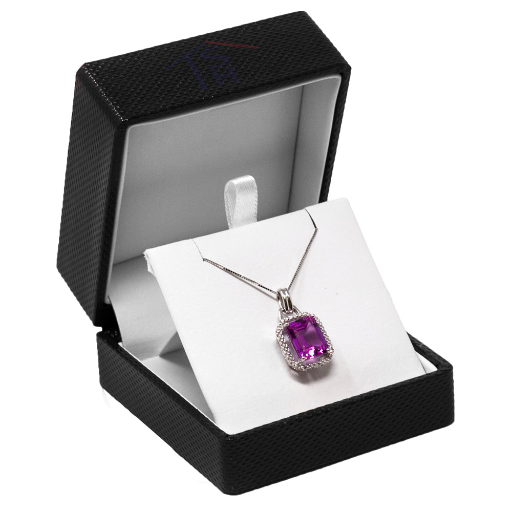Premium Ribbon Pendant Box – JFP9 – Black