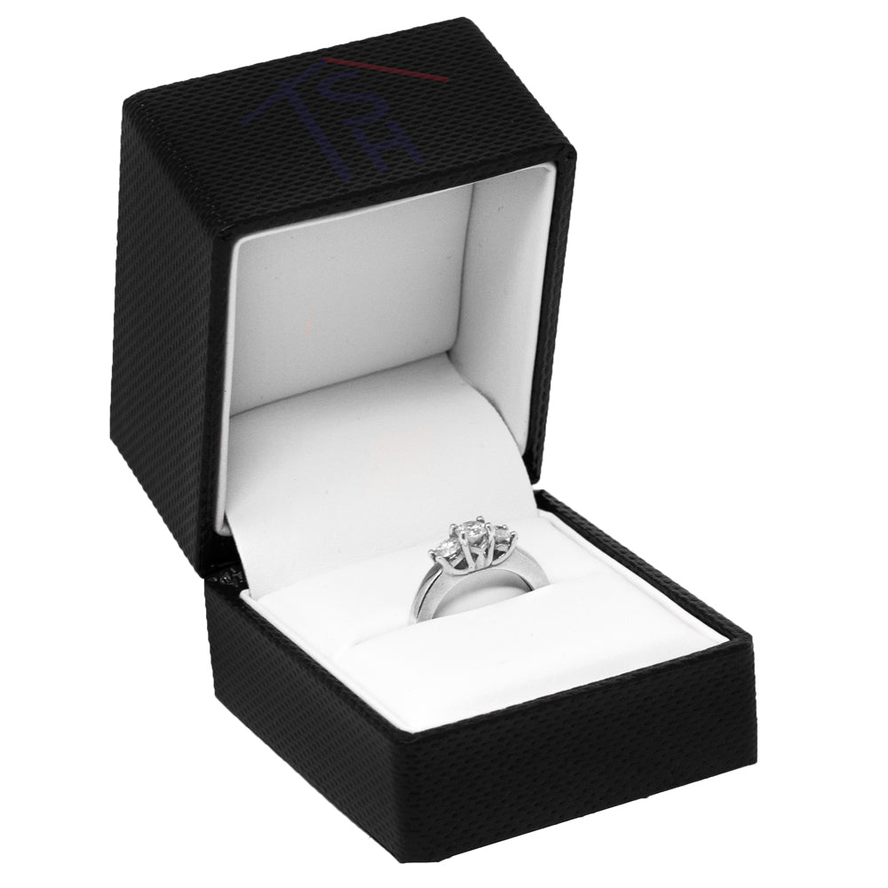 Premium Ribbon Ring Box – JFR3 – Black