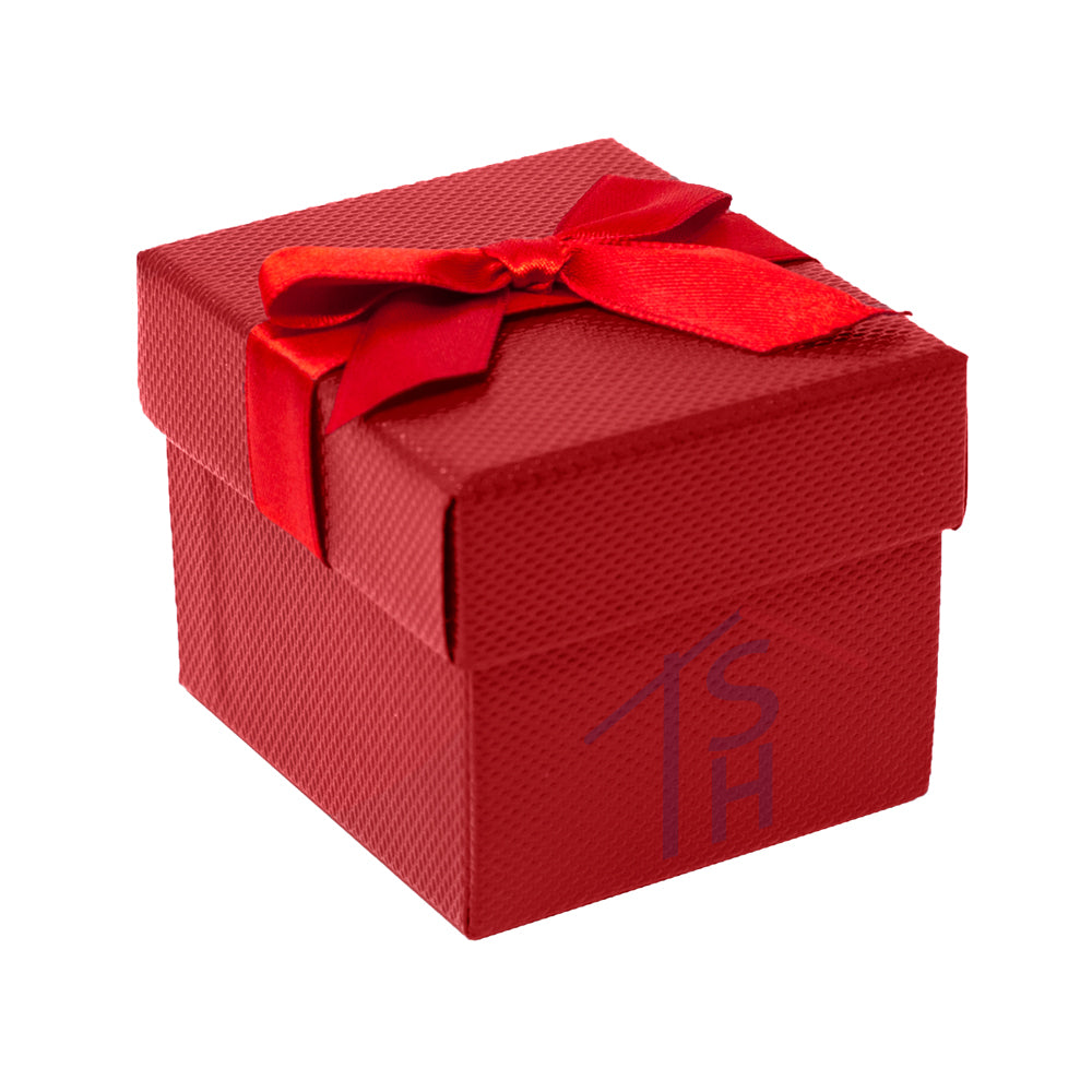 Premium Ribbon Ring Box - JFR3 - Red