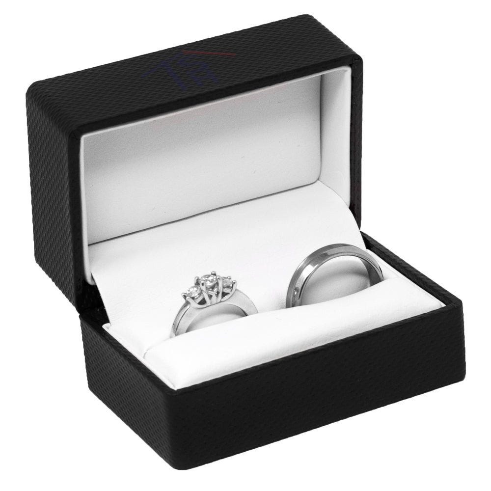 Premium Ribbon Ring Set Box – JFR5 – Black