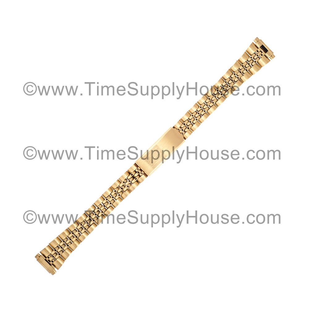 Jubilee Lady's SPRING End Gold Tone Bracelet