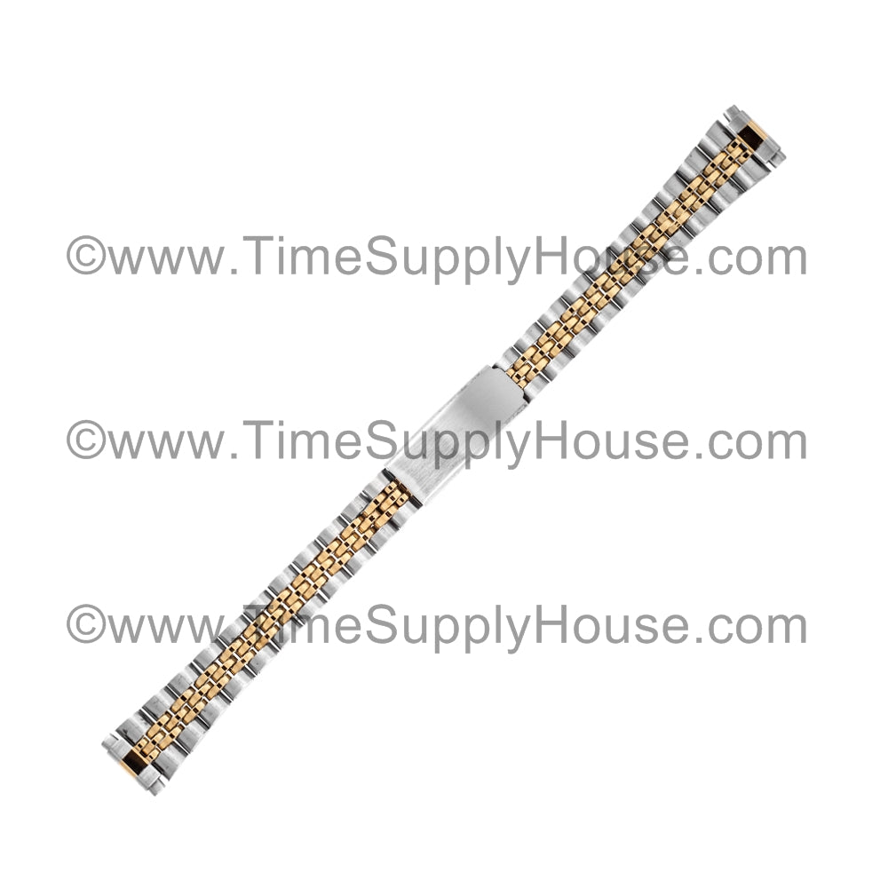 Jubilee Lady's SPRING End Two Tone Bracelet