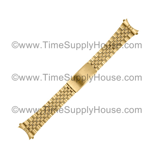 Jubilee MEN's CURVE End Gold Tone Bracelet