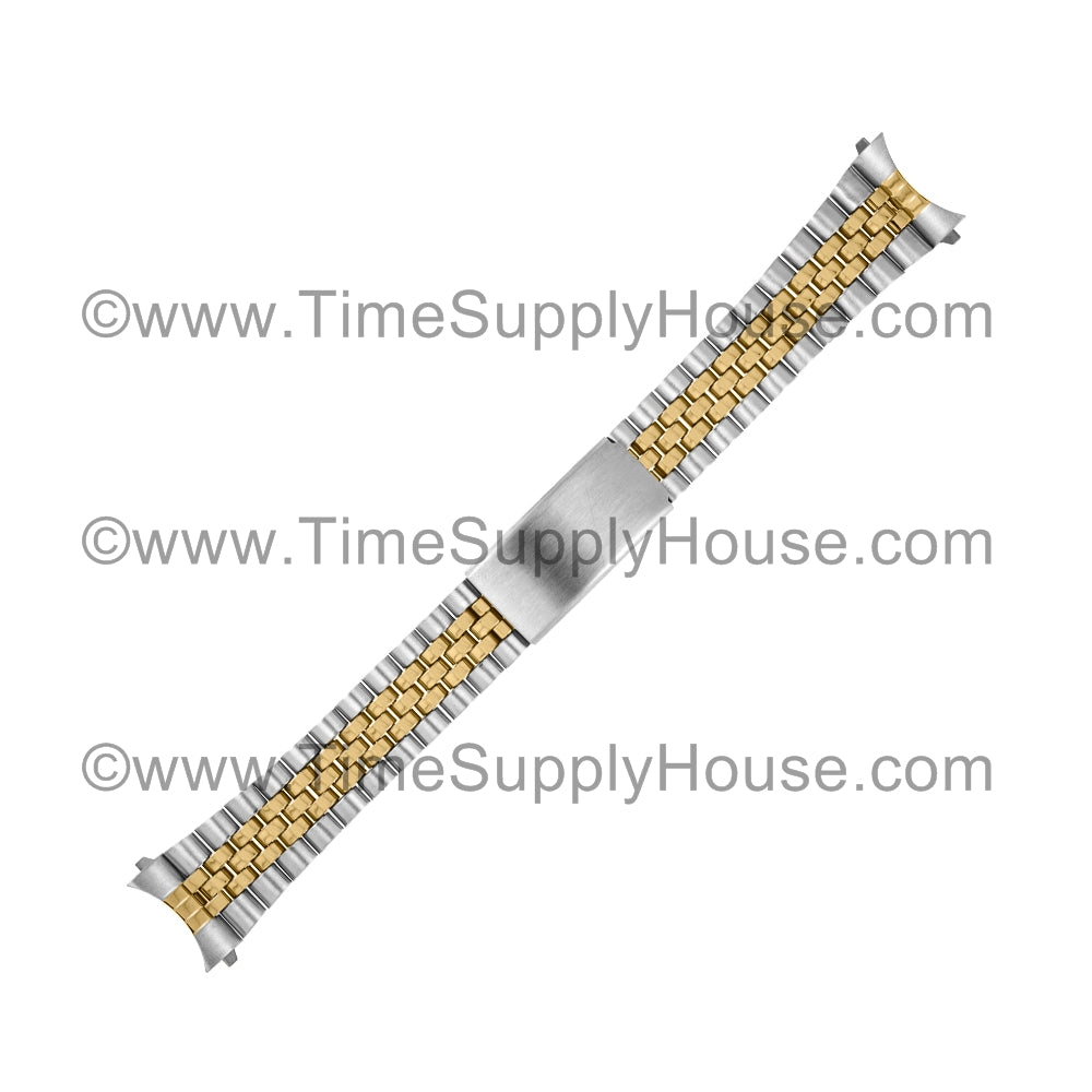 Jubilee MEN's CURVE End Two Tone Bracelet