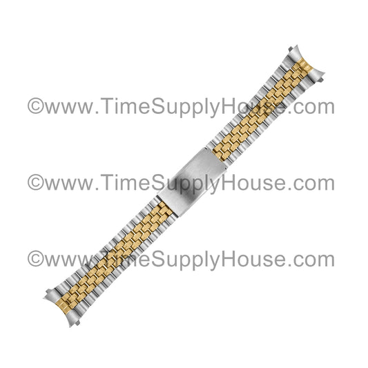 Jubilee MEN's CURVE End Two Tone Bracelet