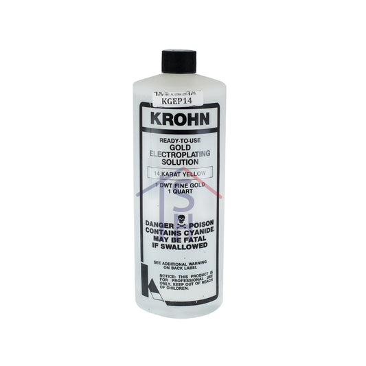 14K Yellow Gold Plating Solution (1 Dwt, 1 Quart)