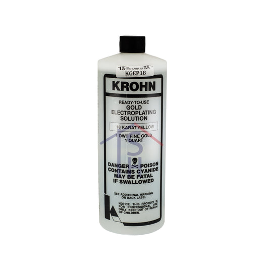 18K Yellow Gold Plating Solution (1 Dwt, 1 Quart)