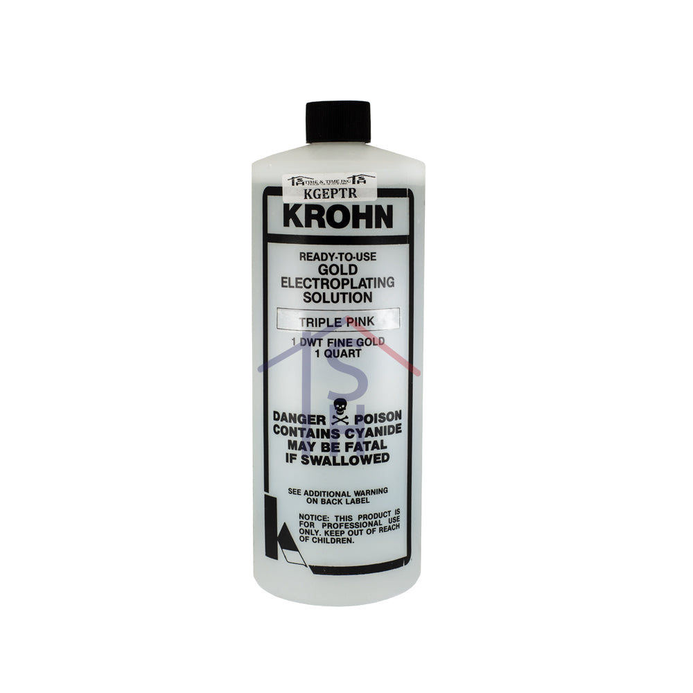 Triple Pink-Rose Gold Plating Solution (1 Dwt, 1 Quart)