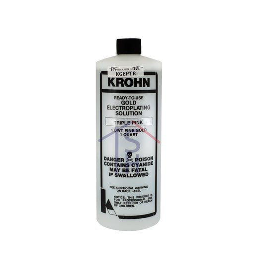 Triple Pink-Rose Gold Plating Solution (1 Dwt, 1 Quart)