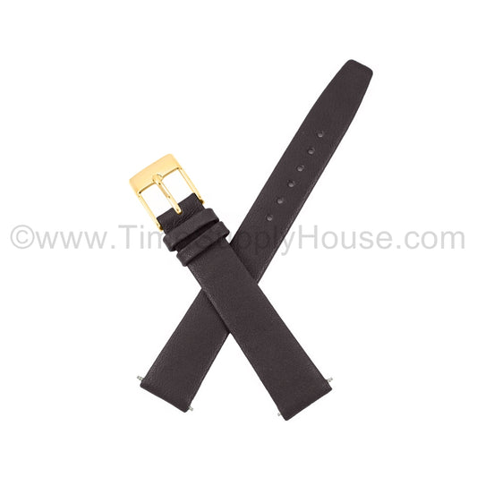 LB1 Brown Smooth Calfskin w/Gold Buckle 12mm-16mm