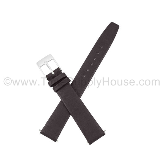 LB1 Brown Smooth Calfskin w/Silver Buckle 12mm-16mm