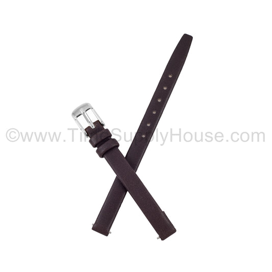 LB1 Brown Smooth Calfskin w/Silver Buckle 6mm-10mm