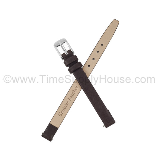 LB1 Brown Smooth Calfskin w/Silver Buckle 6mm-10mm