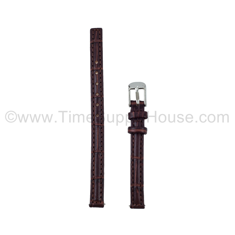 LB2 Brown Alligator w/Silver Buckle 8mm-10mm