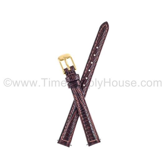 LB3 Brown Lizard w/Gold Buckle 8mm-10mm