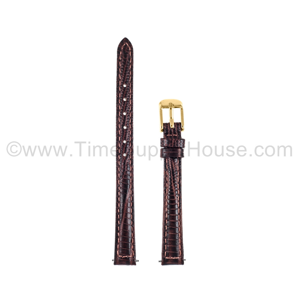 LB3 Brown Lizard w/Gold Buckle 8mm-10mm