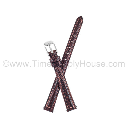 LB3 Brown Lizard w/Silver Buckle 8mm-10mm