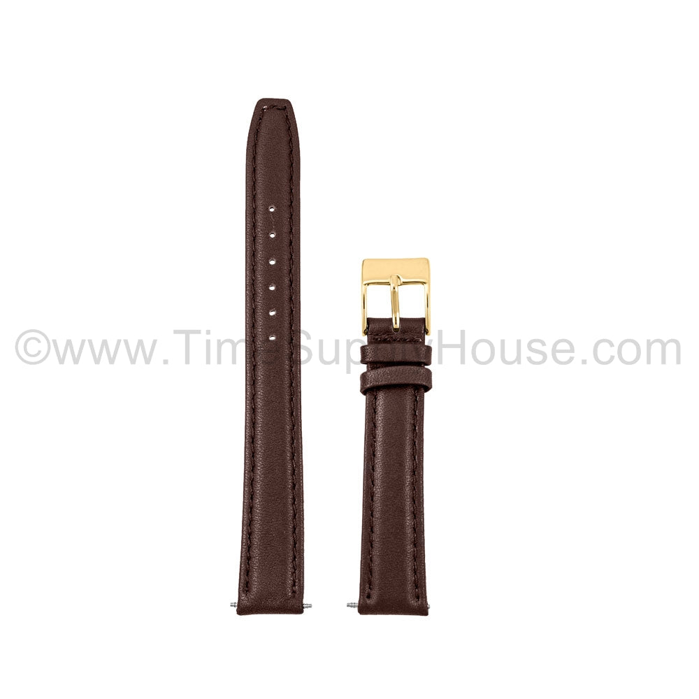 LB7 calf Stitch BROWN GOLD BUCKLE 12mm-18mm