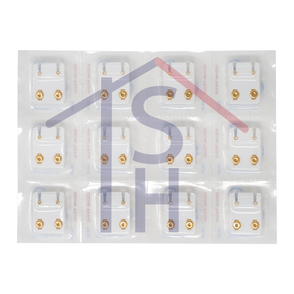 April Stone -Small Size - Yellow Studs for Ear Piercing by Caflon®