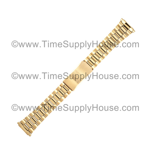 MEN's SPRING End Gold Tone Bracelet