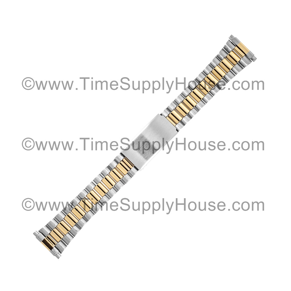 MEN's SPRING End Two Tone Bracelet