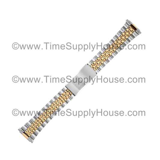 Jubilee MEN's SPRING End Two Tone Bracelet