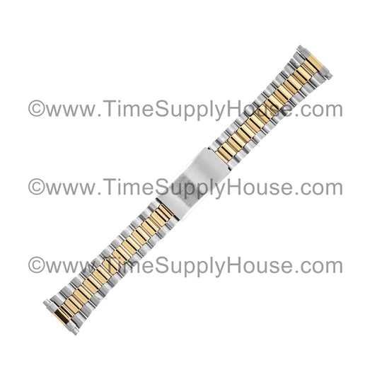 MEN's SPRING End Two Tone Bracelet
