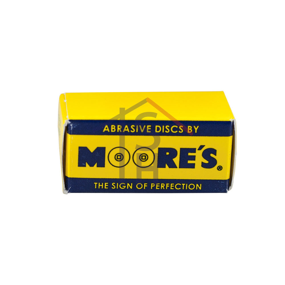 Moore's Adalox Sanding Discs, Aluminum Oxide, Brass Center - Coarse - 7/8" Diameter, Box of 50
