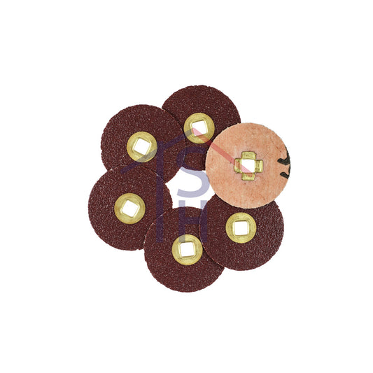 Moore's Adalox Sanding Discs, Aluminum Oxide, Brass Center - Coarse - 3/4" Diameter, Box of 50