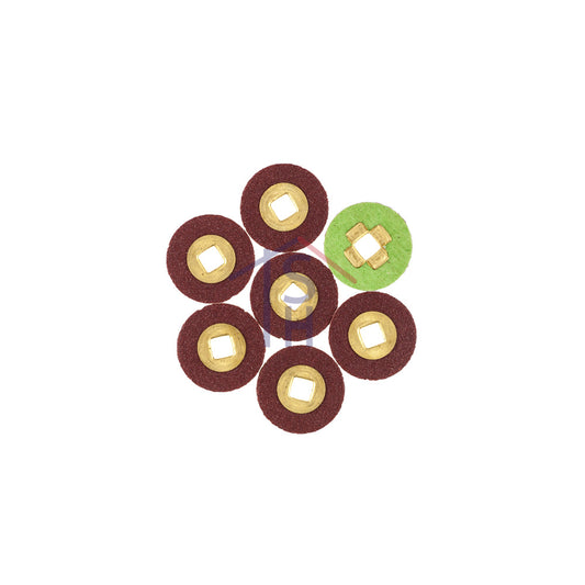 Moore's Adalox Sanding Discs, Aluminum Oxide, Brass Center - Fine - 1/2" Diameter, Box of 50