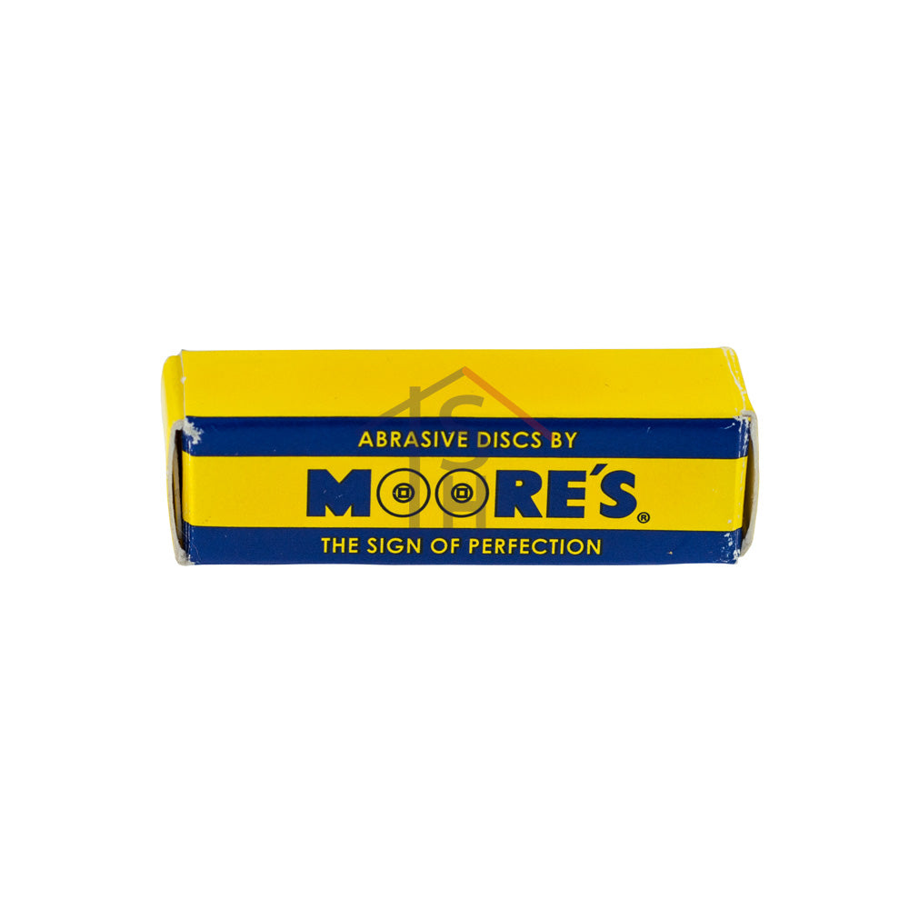 Moore's Adalox Sanding Discs, Aluminum Oxide, Brass Center - Coarse - 3/4" Diameter, Box of 50