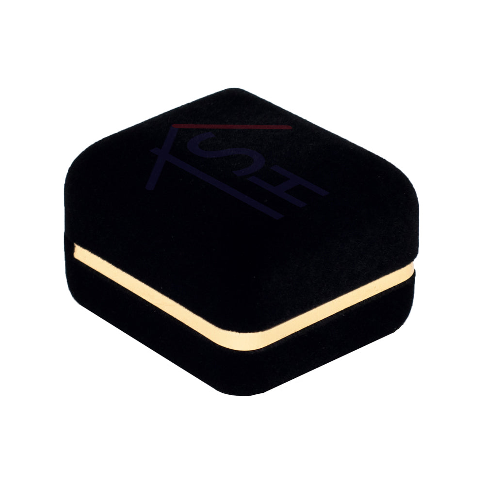 Velvet Earring Box with Gold Trim – SE3