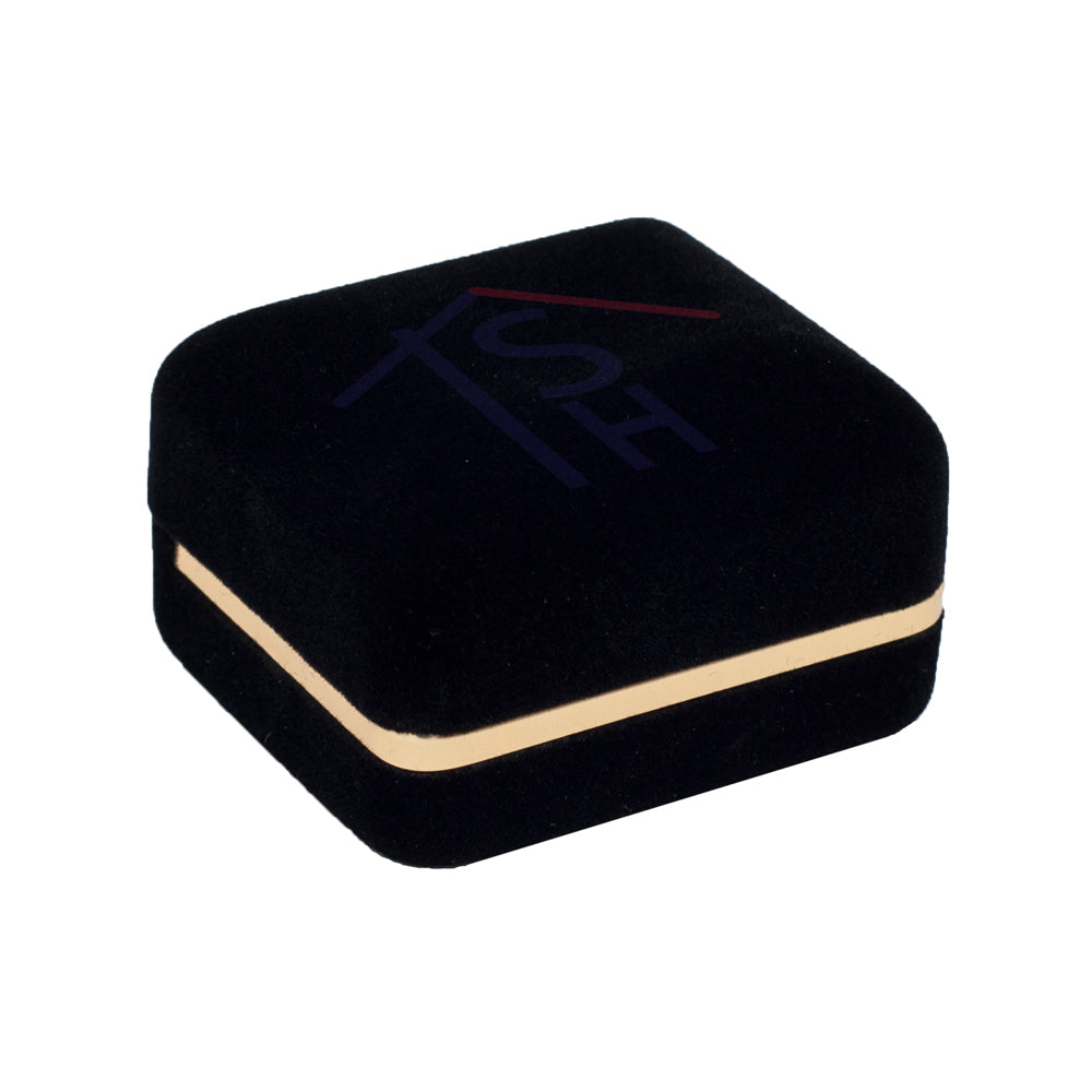 Velvet Ring Set Box with Gold Trim – SR5