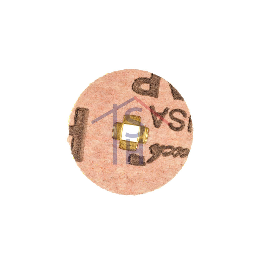 Yellow Sanding Discs - Coarse Grit - 7/8" - Brass Center