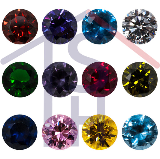 Round Cubic Stones Size 2.75mm to 4.25mm