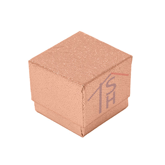 Square Ring Box - Rose Gold Foil
