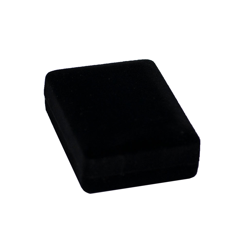 Black Soft Flocked Velour Pendant/Earring Box