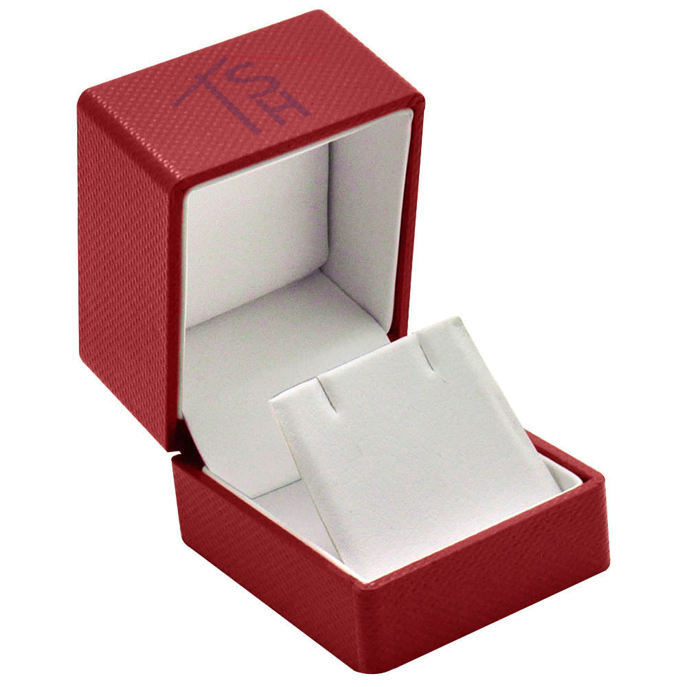 Premium Ribbon Earring Box – JFE3 – Red – Time Supply House