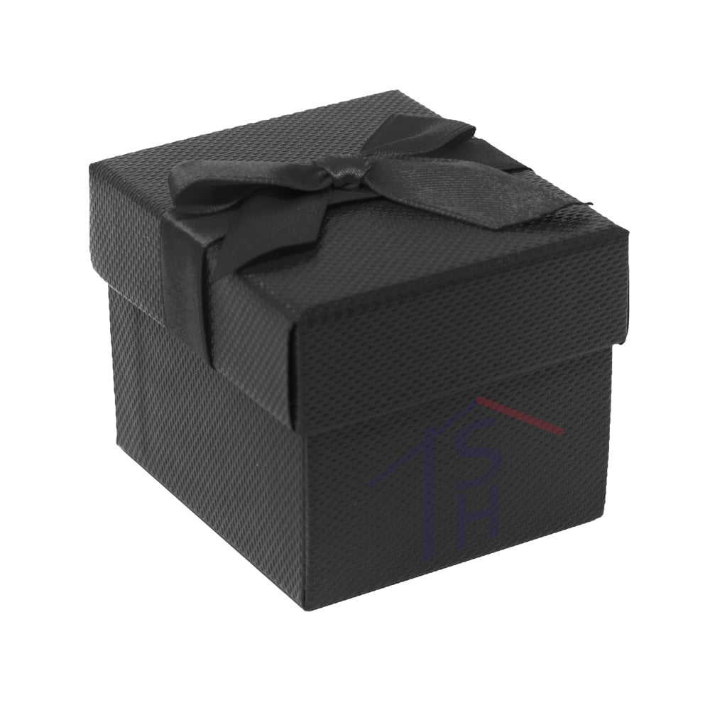 Premium Ribbon Ring Box – JFR3 – Black