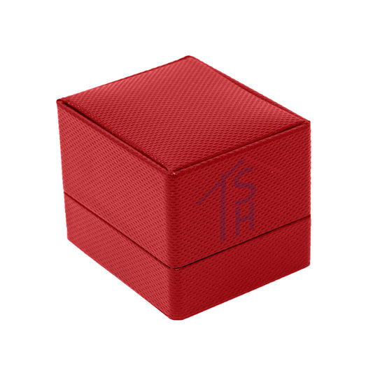 Premium Ribbon Ring Box - JFR3 - Red