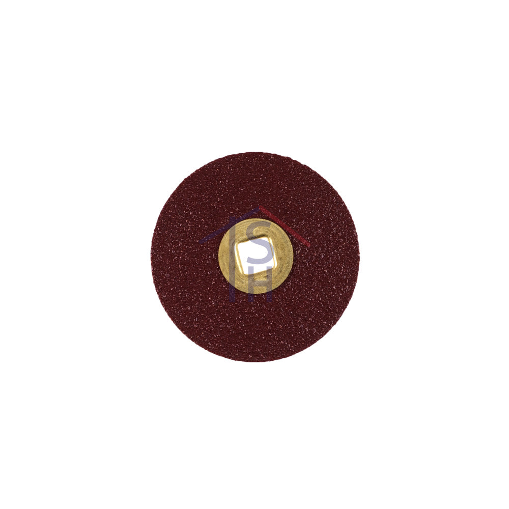Moore's Adalox Sanding Discs, Aluminum Oxide, Brass Center - Medium - 3/4" Diameter, Box of 50